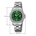 thumbnail image 3 of Reloj de Cuarzo Unisex con Correa de Acero Inoxidable, Sumergible 30M, Vestir Casual de Negocios, Reloj de Agujas Elegante y Versátil para Hombres Mujeres, 3 of 9