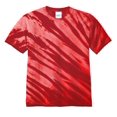 thumbnail image 4 of Port & Company PC148 Tiger Stripe Tie-Dye Tee, Red, 4XL, 4 of 5