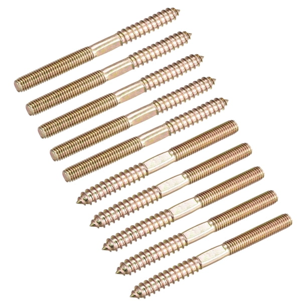 M8x100mm Suspensión Pernos, 48uds Doble Cabeza Rosca Pasador Tornillos para Madera Muebles Unique Bargains pernos de suspensión