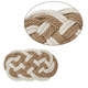 thumbnail image 3 of Now Designs Posavasos de cuerda náutica de ganchillo, juego de cuatro, posavasos absorbentes para protección de mesa, 3 of 5