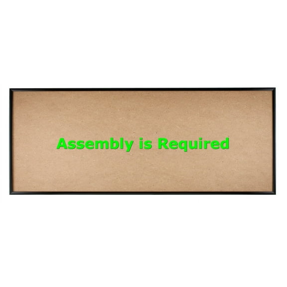 Quadro Frames 12.5x30 inch Picture Frame, Black, Style P375-3/8 inch Wide Molding