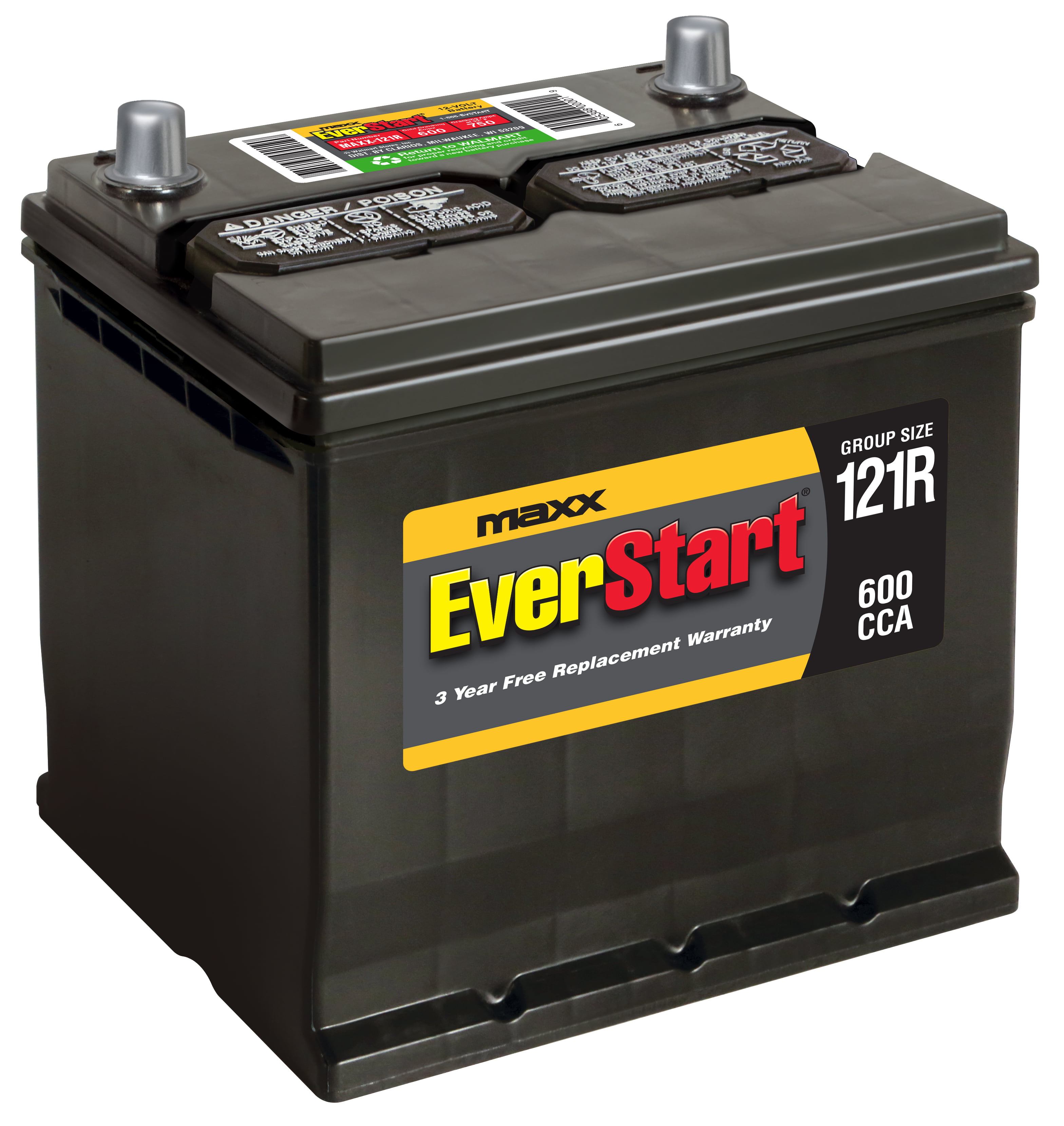 EverStart Maxx Lead Acid Automotive Battery, Group Size 121R Walmart