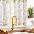 thumbnail image 2 of Cortinas de Cocina Jinchan Floral Gris 76x76 cm Lino 2 Paneles, 2 of 9