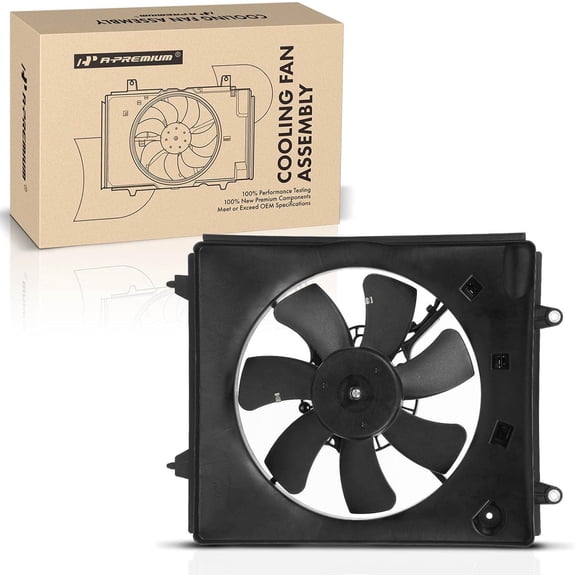 A-Premium Engine Radiator Cooling Fan Assembly Compatible with Honda CR-V CRV 2015 2016 2.4L, Right Passenger Side