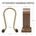 thumbnail image 4 of Soporte para Auriculares SAMDI SD-009Wa de Madera de Nogal Diseño Omega Universal, 4 of 5