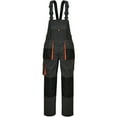 thumbnail image 3 of FAWUUDO Men's Bib Overalls Sturdy Canvas Work Overalls with Knee Pad Pockets Dark Gray, 3 of 5