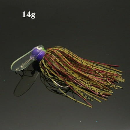 14g Silicone Bass Jig Skirts Buzzbait Bait Wobbler Rubber Skirt For Pike Walleye