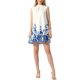 thumbnail image 2 of Vestido de verano casual de INSPIRE CHIC para mujer, impreso con flores, con dobladillo rizado, sin mangas, mini vestido blanco XL, 2 of 6