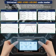 FOXWELL NT624 Elite OBD2 Scanner Full Systems Diagnostic Scan Tool with OIL EPB TPS SAS ABS DPF BMS Injector 8 Reset Service, Automotive Scanner Car Code Reader, AutoVIN, Free Update