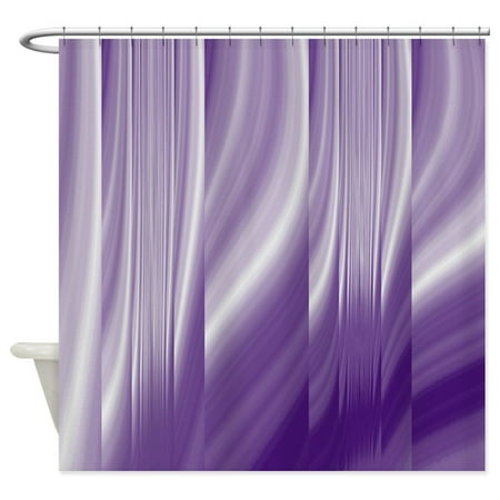 Cafepress Abstract Purple Grey Unique Cloth Shower Curtain