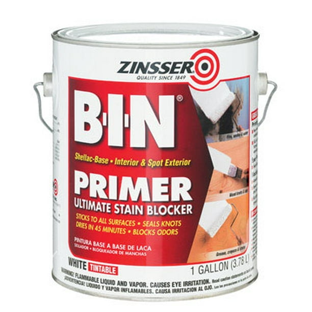 Zinsser BIN White Primer and Sealer For All Surfaces 1 gal. Case Of