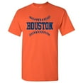 thumbnail image 2 of Houston Baseball Laces - Pitcher, Team Sport Graphic T-Shirt - 3X-Large - Orange, 2 of 6
