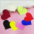 thumbnail image 3 of Paquete de 100 empanadas para mujeres de brillo desechable forma de corazón belleza elegante elegante suministros de estilo encantador adhesivo protector protector negro Inevent AP008645-06, 3 of 6