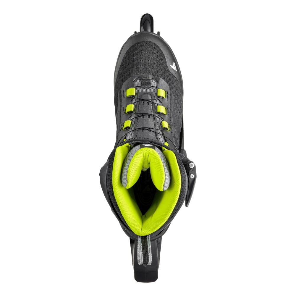 ROLLERBLADE Macroblade 84 Boa, Color: Black/Lime, Size: 9/9.5 (073706001A1-9/9.5)