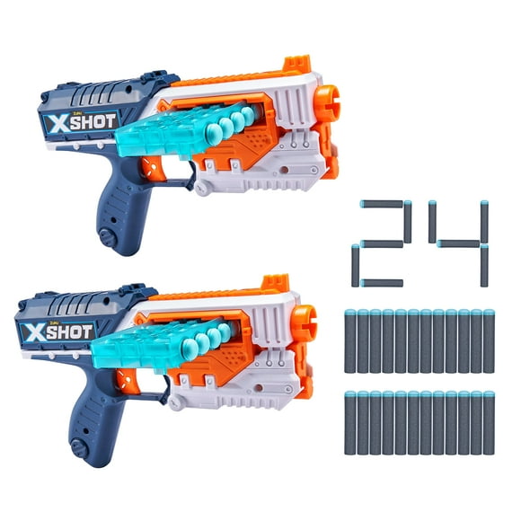 XShot Excel Quick Slide Cartouche Lot de 2, Inclut 24 Fléchettes dans un Emballage Sans Frustration par Zuru, Multi (36483-S001)