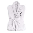 thumbnail image 5 of Superior Cotton Adult Unisex Embroidered White Bathrobe, Large-X Large, Y, 5 of 5