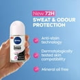 thumbnail image 4 of NIVEA Black & White Invisible 48H Protection Roll-On Anti-Perspirant - Water Lily, 4 of 6