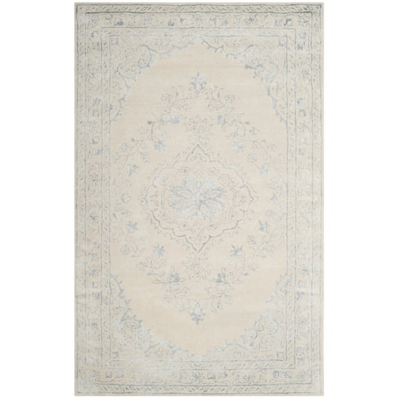 SAFAVIEH Glamour Gaia Oriental Area Rug, Light Grey, 4' x 6'