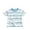 Blue, variant on Kids Striped Short Sleeve T-Shirt Embroidered Letter Crew Neck Tee Classic Horizontal Stripe Summer Casual Basic Top for Boys Girls(Purple,1-2 Years)