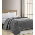 thumbnail image 2 of Noble House by Décor&More Extra Heavy and Plush Queen Size Chevron Braided Blanket (90" x 90") - Grey, 2 of 3