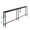 86" Black, variant on 110" Narrow Sofa Table Behind Couch, Adjustable Height, Black, Power Outlet, Filling Gap Behind Sofa, Long Skinny Console Table for Living Room, Entry Way