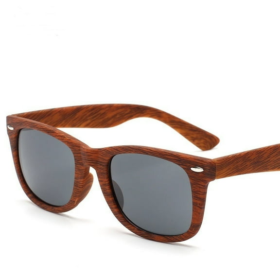 Wood Grain Sunglasses for Men and Women UV Protection Fashion Eyewear Travel Glasses Durable AC Lenses Ideal Sun