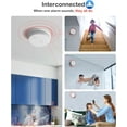 thumbnail image 5 of SITERWELL Hardwired Interconnected Smoke Detector, Photoelectric Smoke Alarm with 9V Backup Battery, Fire Alarm with Test/Silence Button, ETL-9th Listed, GS562A, 4 Packs, 5 of 7