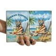 thumbnail image 3 of German Shepherd Hello Summer Beach Theme with Sunglasses and Tropical Cocktail Travel Passport Wallet Alsatian Dog Lover Gifts PU Leather Passport Holder Cover - 00009, 3 of 5