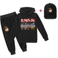 thumbnail image 2 of Traje de ocio periférico de animación Roblox para niños y niñas, suéter y pantalones para niños, Sombrero, el mejor regalo, nuevo juego de tres piezas, 2 of 4