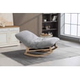thumbnail image 2 of Timbernest Bean Bag Rocking Chair for Indoor Outdoor, Accent Armless Lazy Sofa, Corduroy Casual Single Couch, Light Gray, 2 of 6
