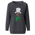 thumbnail image 4 of Fall Sweatshirts for Women Christmas Snowman Print Top Long Sleeve Round Neck Sweatshirt Cute Graphic Sweatshirts Women Sweaters Cheap, 4 of 5