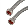 thumbnail image 2 of Eastman 48371 Braided Stainless Steel Washing Machine Hoses, 5 Ft Length, 2-Pack, 2 of 5