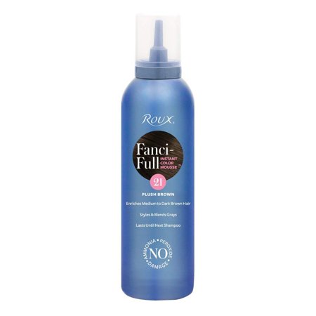 Roux Fanci Full Mousse 21 Plush Brown 6 Fluid Ounce Walmart Com