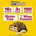 FITCRUNCH Chocolate Peanut Butter, High Protein Baked Bar, 16g Protein