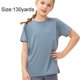 thumbnail image 2 of Camiseta deportiva para niños, de manga corta, transpirable, cuello redondo, secado rápido, para correr y fitness - Azul, 2 of 8