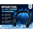 thumbnail image 3 of New Portable Neck Fan, Hands Free Bladeless Fan,5 Speeds USB Powered Desk Fan Rechargeable Headphone Design Wearable Personal Fan, 3 of 11