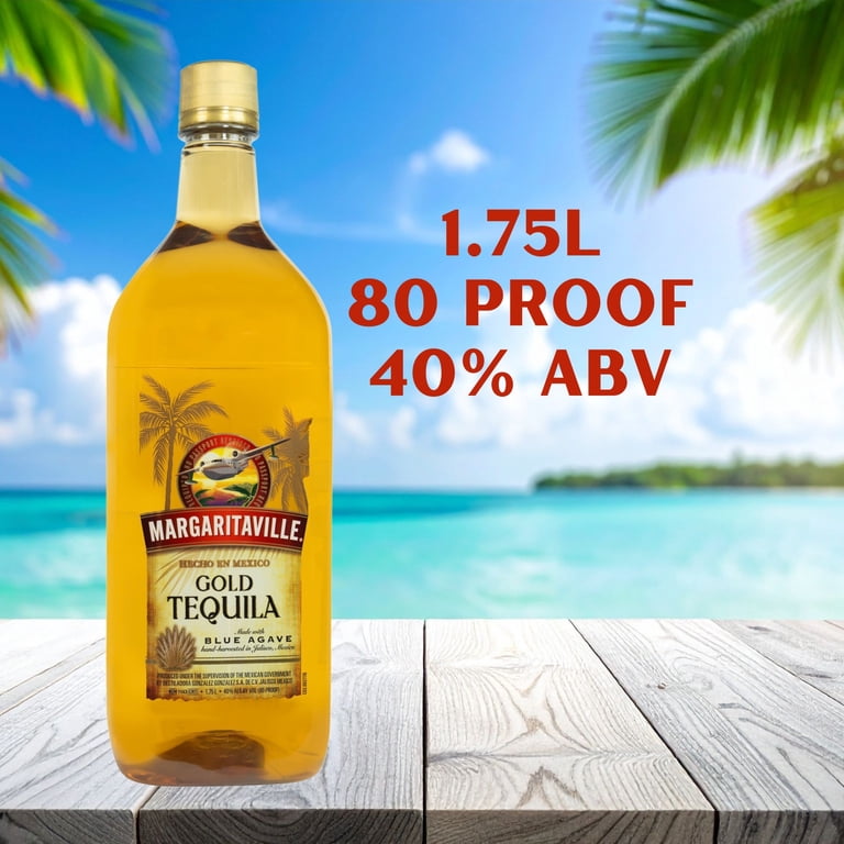 Margaritaville Gold Tequila, 1.75L, 80 Proof (40% ABV) - Walmart.com