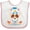 White and Pink, variant on Inktastic Day of the Dead Skull Boys or Girls Baby Bib