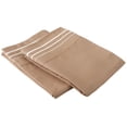 thumbnail image 1 of 3-Line Embroidery MicrofiberPillowcases Taupe/Ivory / Standard, 1 of 1