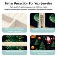 thumbnail image 3 of Christmas Travel Portable Square Jewelry Box Earring Organizer Necklace Holder Bracelet Holder Display Case Decorative Box Jewelry, 3 of 6