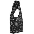thumbnail image 3 of SoliVisk Celestial Sun Moon & Stars Cosmic Crossbody Bucket Bag Black, 3 of 3
