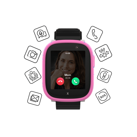 Xplora - Kids' X6Play (GPS + Cellular) Smart Watch 42mm Calls, Messages, SOS, GPS Tracker, Camera, Step Counter, SIM Card - Black