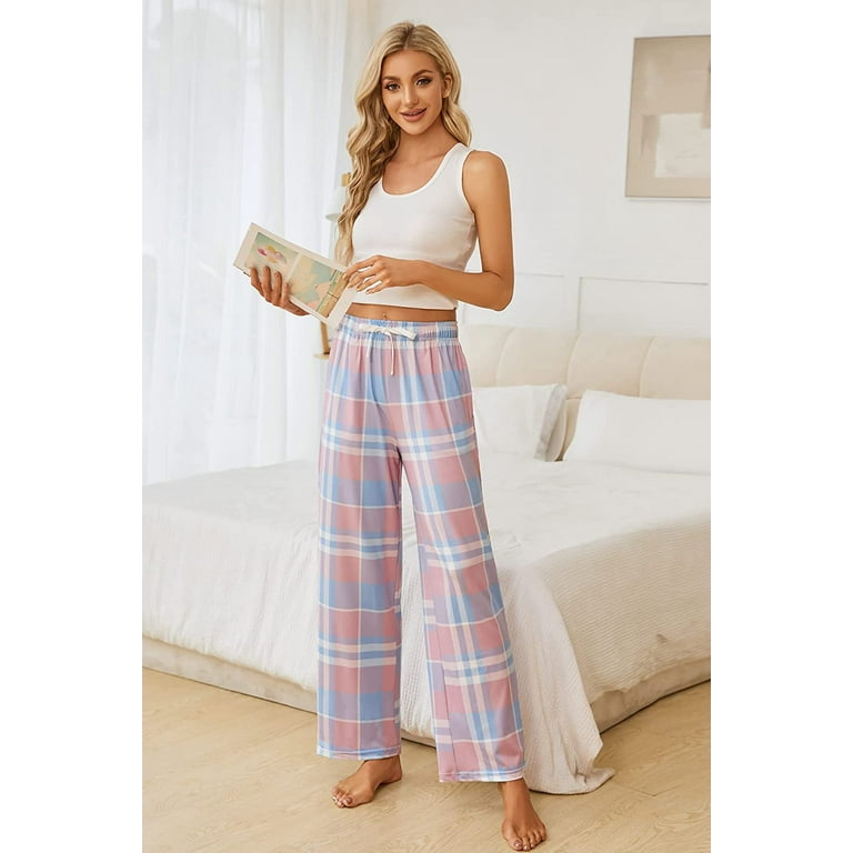 HEARTNICE Womens Pajama Pants Lightweight Pj Bottoms Print Drawstring Soft Sleepwear
