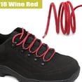 thumbnail image 3 of YFINE Lacets Ronds Cirés pour Chaussures Habillées Lacets pour Bottes (2 Paires), 3 of 8