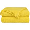 thumbnail image 1 of Unique Bargains 100% Cotton Soft  Knitted Throw Solid Blanket for Couch Sofa Bedroom, 1 of 10