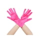 thumbnail image 1 of INSPIRAR ELEGANTE Guantes de dedos completos de satén de color sólido de longitud de muñeca para mujeres Rosa fuerte Talla única, 1 of 6