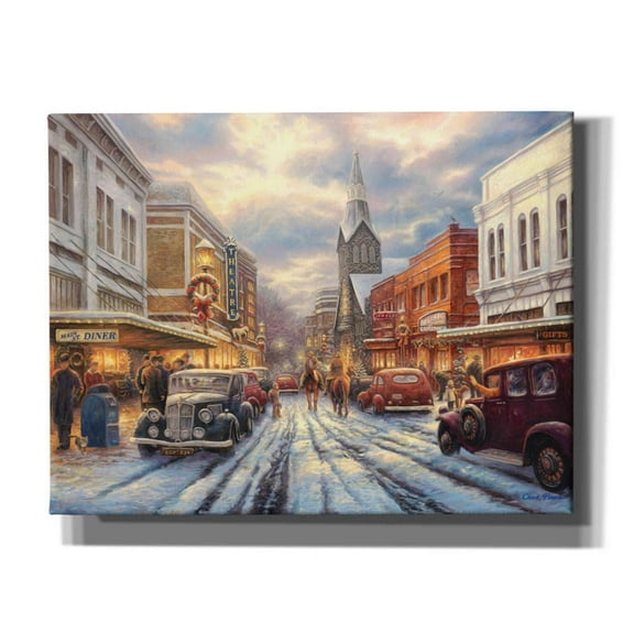 Epic Graffiti 'The Warmth of Small Town Living' by Chuck Pinson, Canvas Wall Art, 34"x26"
