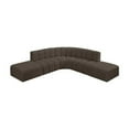 thumbnail image 6 of Meridian Furniture Arc Brown Boucle Fabric Modular Sectional, 6 of 8