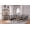 Antique Platinum, variant on ACME Furniture Chantelle collection 9-Piece Formal Dining Table Set Include 1 Extendable Dining Table, 6 Side Chairs and 2 Arm Chairs, 8-Person Dining Set