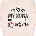thumbnail image 3 of Inktastic My Nona Grandma Loves Me Girls Toddler Sweatshirt, 3 of 4